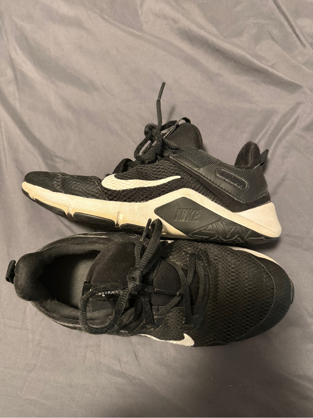 Nike Black and White Women's Low-Top Sneakers